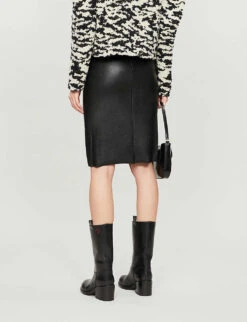 Commando COM FAUX LTHR MIDI SKIRT -Ted Baker Store 1094 3005735 SK11 BLACK ALT02