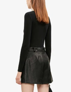 Wolford Chicago Fitted Seamless Stretch-jersey Body -Ted Baker Store 121 85008583 76039 BLACK ALT02