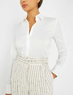 Wolford Shirt-style Cotton-blend Body -Ted Baker Store 121 85008583 79149 S 1300WHITE ALT03