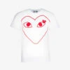 Comme Des Garçons Play Heart-logo Cotton-jersey T-shirt -Ted Baker Store 143 2000022 P1T099 WHITE ALT10
