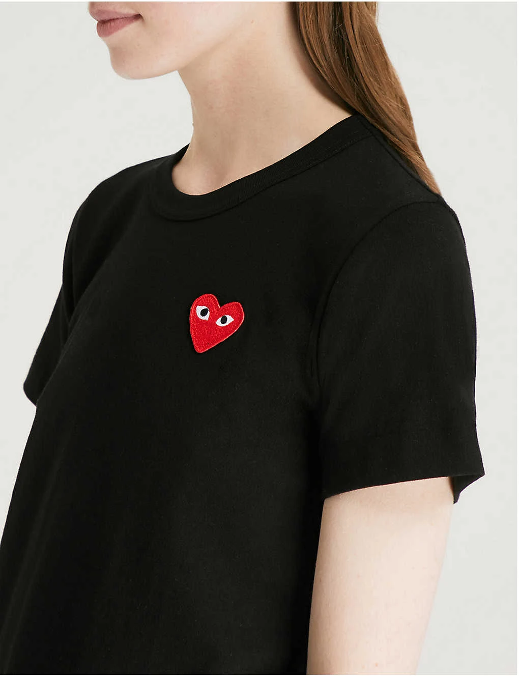 Comme Des Garçons Play Heart Logo-embroidered Cotton-jersey T-shirt 7 Comme Des Garçons Play Heart Logo-embroidered Cotton-jersey T-shirt - Image 5