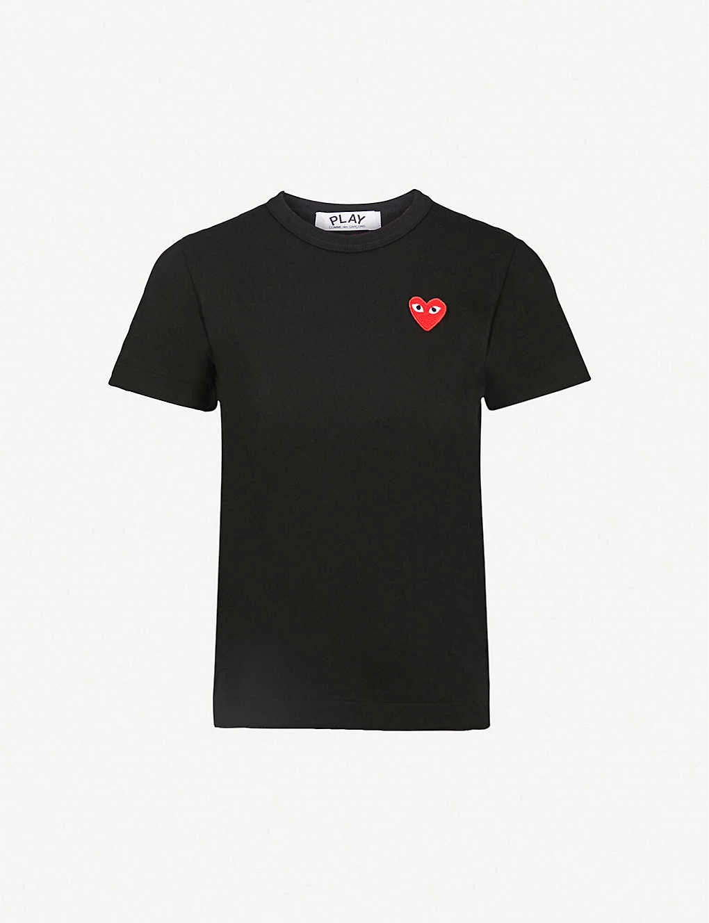 Comme Des Garçons Play Heart Logo-embroidered Cotton-jersey T-shirt 3 Comme Des Garçons Play Heart Logo-embroidered Cotton-jersey T-shirt