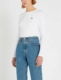 Levis Baby Logo-embroidered Cotton-jersey Top -Ted Baker Store 150 3002395 695550000 WHITE M