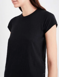 Rag & Bone Round Neck Cotton-jersey T-shirt -Ted Baker Store 150 3004401 W272C32CH BLACK ALT04