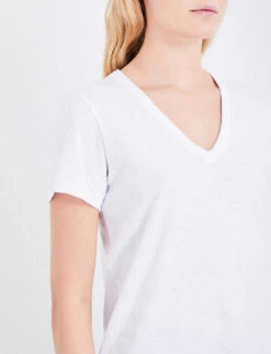 Rag & Bone V-neck Cotton-jersey T-shirt -Ted Baker Store 150 3004401 W272C34CH BRIGHTWHITE ALT04