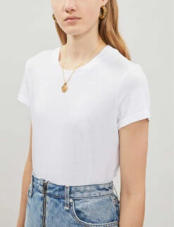 JAMES PERSE Vintage Boy Round-neck Cotton-jersey T-shirt -Ted Baker Store 150 3005540 WLJ3114 WHITE ALT03