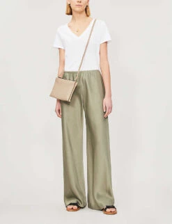 Vince V-neck Cotton-jersey T-shirt -Ted Baker Store 197 3004397 VR59283148 OPTICWHITE ALT01