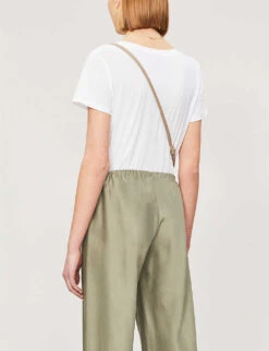 Vince V-neck Cotton-jersey T-shirt -Ted Baker Store 197 3004397 VR59283148 OPTICWHITE ALT02