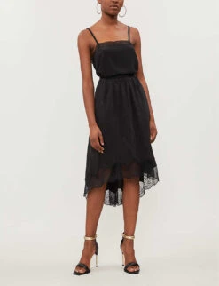 Zadig & Voltaire Joslin Silk Jacquard Skirt -Ted Baker Store 669 10175 PWGCP0302F NOIR ALT01