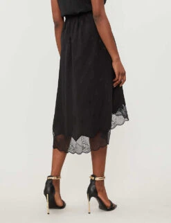 Zadig & Voltaire Joslin Silk Jacquard Skirt -Ted Baker Store 669 10175 PWGCP0302F NOIR ALT02