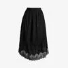 Zadig & Voltaire Joslin Silk Jacquard Skirt -Ted Baker Store 669 10175 PWGCP0302F NOIR ALT10