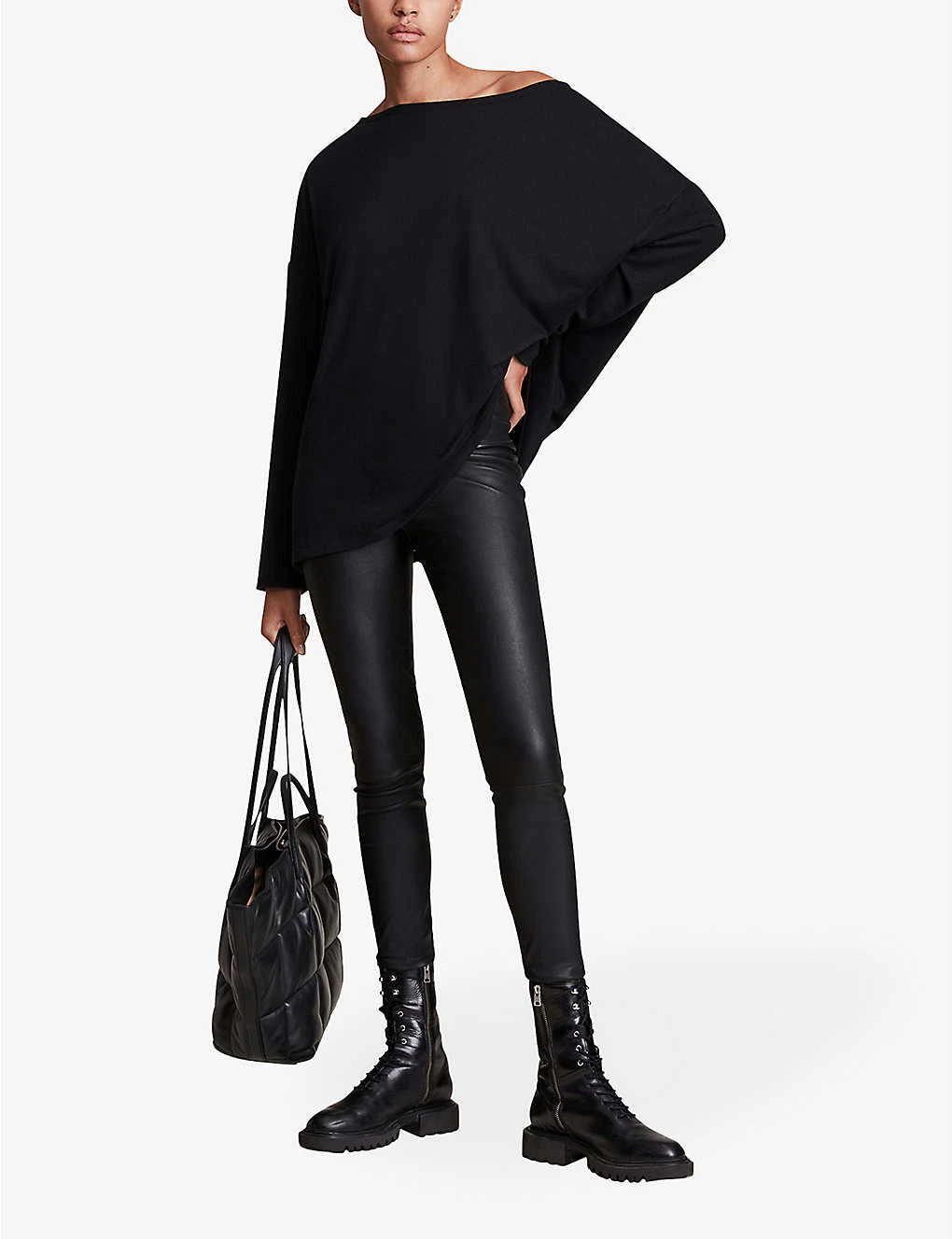 AllSaints Rita Oversized Stretch-woven T-shirt 5 AllSaints Rita Oversized Stretch-woven T-shirt - Image 3