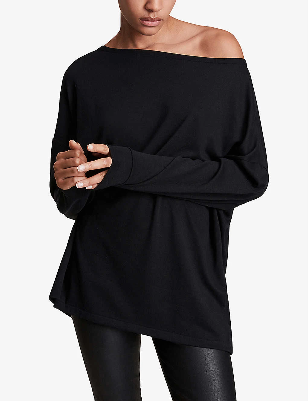 AllSaints Rita Oversized Stretch-woven T-shirt 6 AllSaints Rita Oversized Stretch-woven T-shirt - Image 4