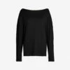 AllSaints Rita Oversized Stretch-woven T-shirt -Ted Baker Store 930 10136 WM020N BLACK ALT10