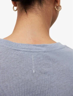 AllSaints Anna Crewneck Cotton T-shirt -Ted Baker Store R00067685 STORMCLOUDGRE ALT04