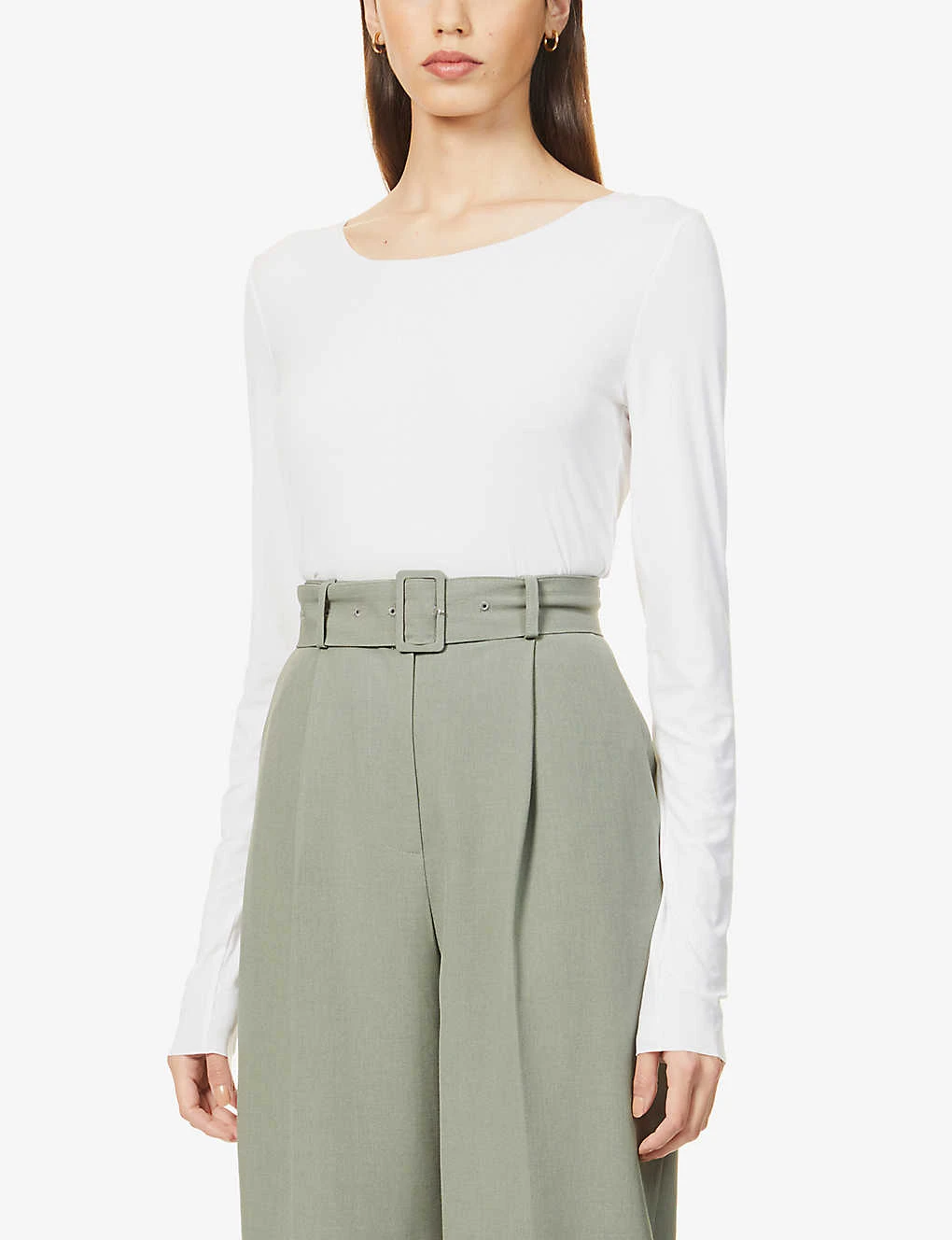 Wolford Aurora Long-sleeved Stretch-woven Top 4 Wolford Aurora Long-sleeved Stretch-woven Top - Image 2