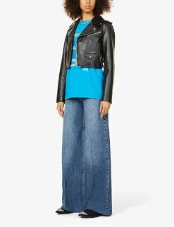 Fergus For Oxfam X Bay Garnett Vintage Cotton-jersey T-shirt -Ted Baker Store R03670943 BLUE ALT01