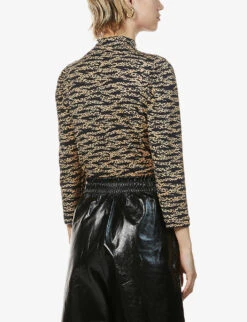 Whistles Animal-print Stretch-jersey Top 10 Whistles Animal-print Stretch-jersey Top -Ted Baker Store R03709727 MULTICOLOURED ALT02