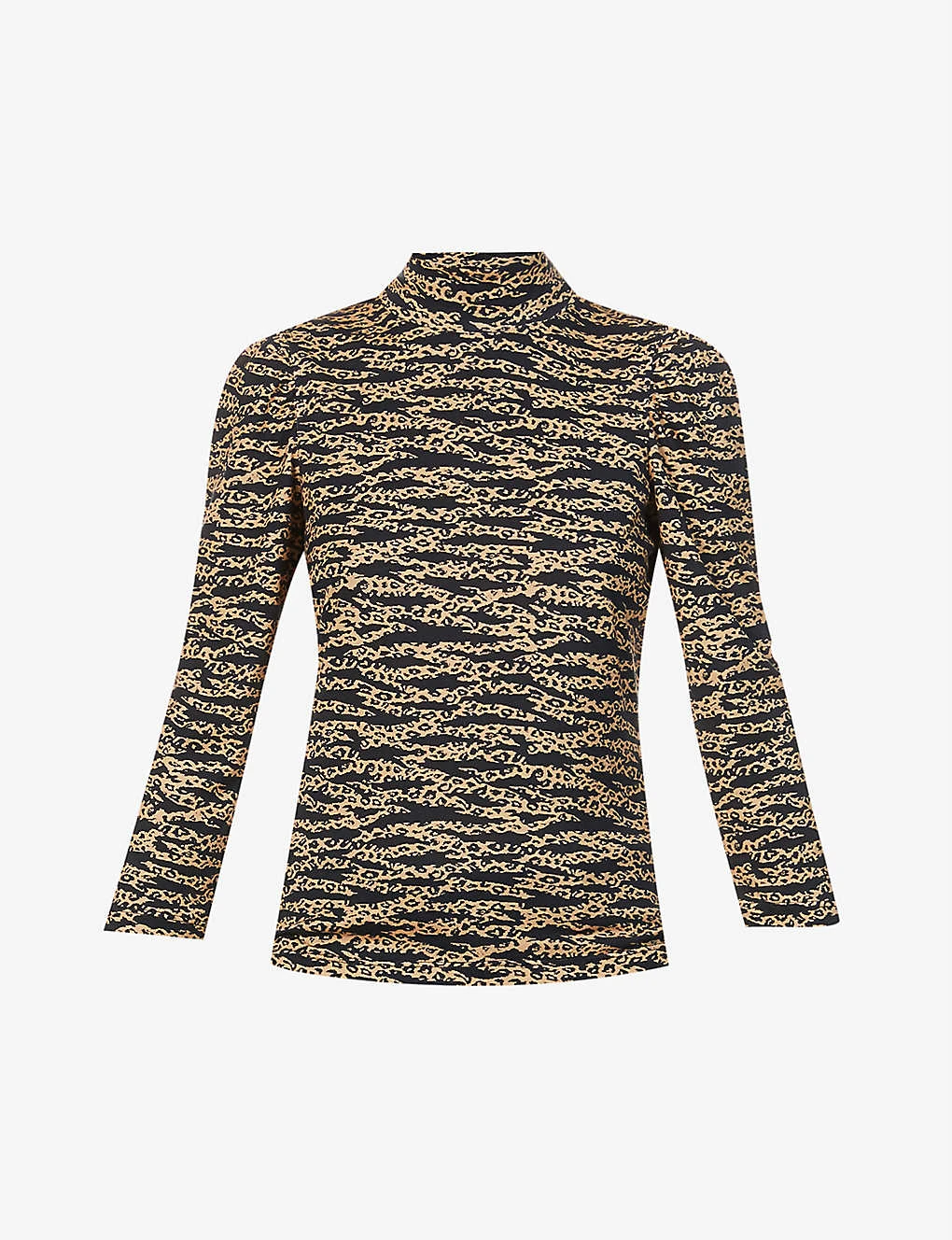 Whistles Animal-print Stretch-jersey Top 3 Whistles Animal-print Stretch-jersey Top