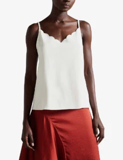 Ted Baker Siina Scalloped Woven Cami Top -Ted Baker Store R03737454 IVORY ALT02