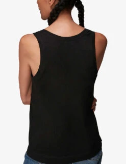 Whistles Easy Round Neck Cotton Vest -Ted Baker Store R03749399 BLACK ALT02