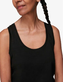 Whistles Easy Round Neck Cotton Vest -Ted Baker Store R03749399 BLACK ALT03