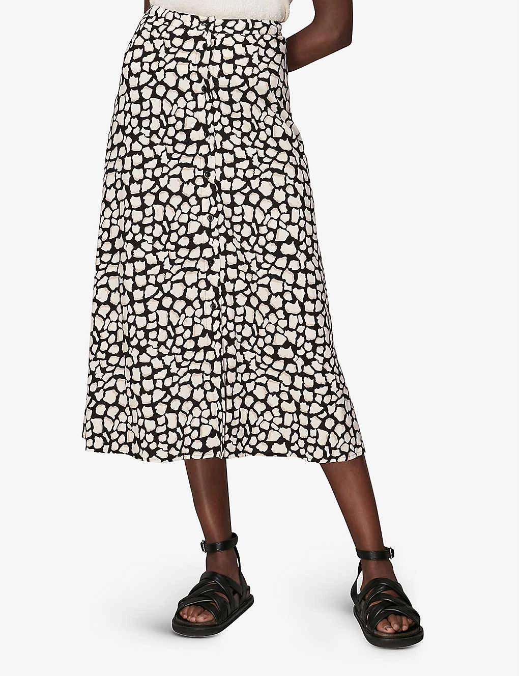 Whistles Animal-print Woven Midi Skirt 7 Whistles Animal-print Woven Midi Skirt - Image 5