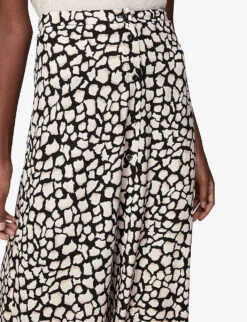 Whistles Animal-print Woven Midi Skirt 13 Whistles Animal-print Woven Midi Skirt -Ted Baker Store R03751394 MULTICOLOURED ALT05