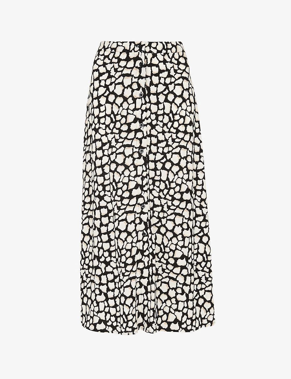 Whistles Animal-print Woven Midi Skirt 3 Whistles Animal-print Woven Midi Skirt