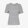 Whistles Emily Ultimate Striped Cotton T-shirt -Ted Baker Store R03758721 BLUE M