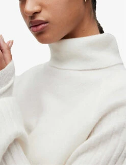 AllSaints Margot Ribbed Two-piece Midi Dress -Ted Baker Store R03758949 CHALKWHITE ALT05