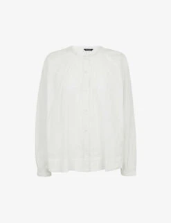 Whistles Jessie Relaxed-fit Cotton Blouse