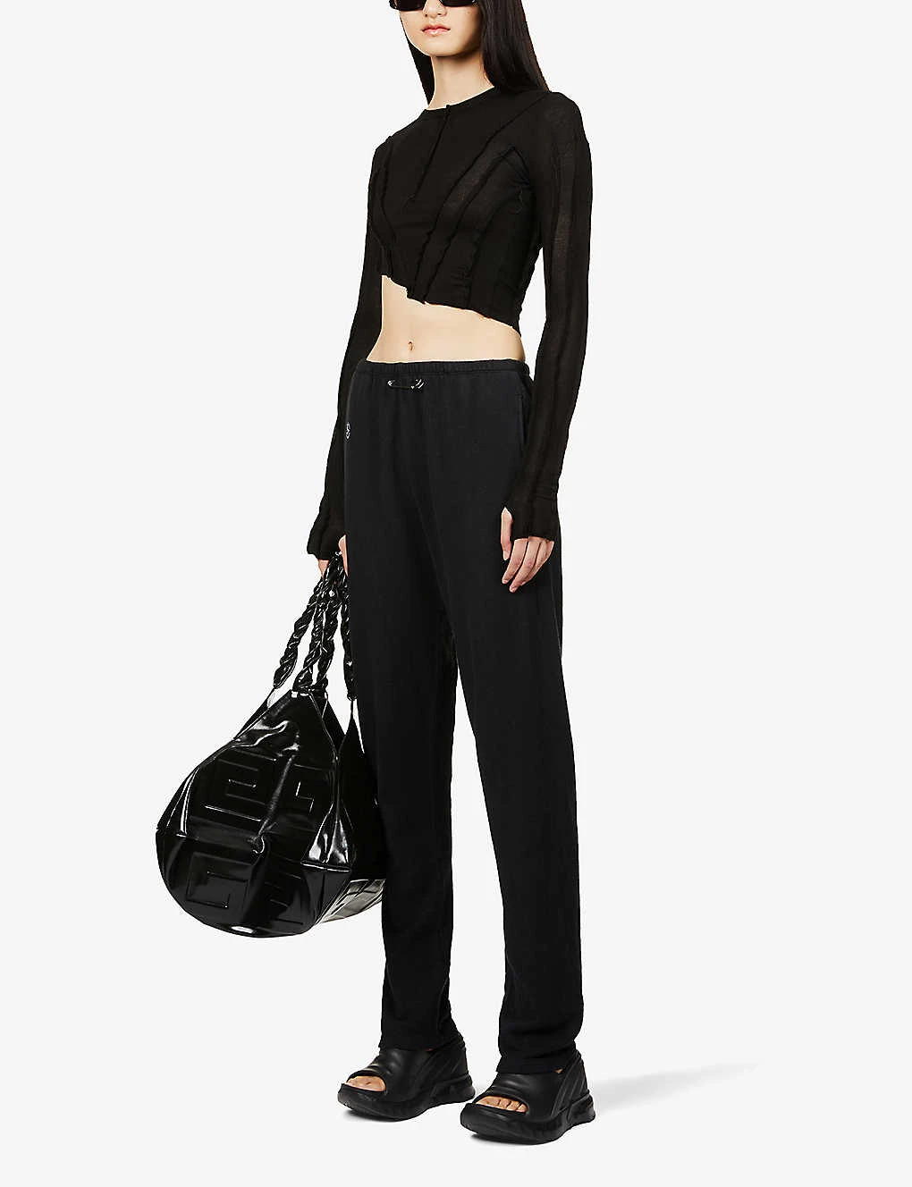 Asymmetric Long-sleeved Upcycled-jersey Top 4 Asymmetric Long-sleeved Upcycled-jersey Top - Image 2