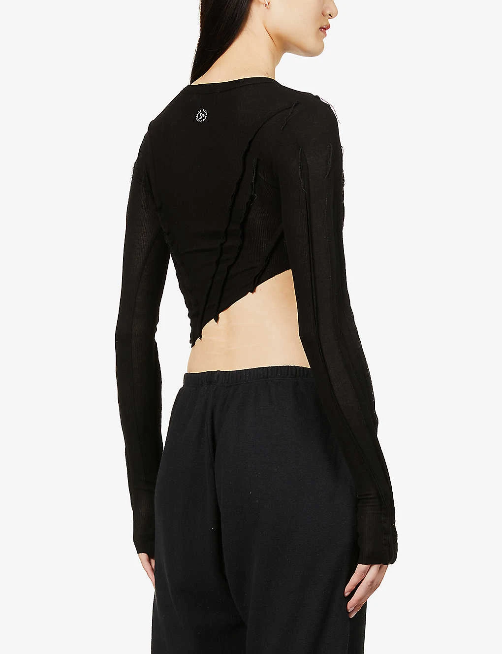 Asymmetric Long-sleeved Upcycled-jersey Top 6 Asymmetric Long-sleeved Upcycled-jersey Top - Image 4