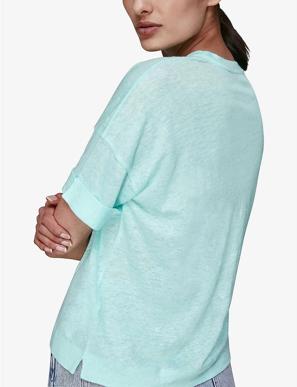Whistles Patch-pocket Relaxed-fit Linen T-shirt 5 Whistles Patch-pocket Relaxed-fit Linen T-shirt - Image 3