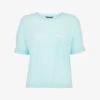 Whistles Patch-pocket Relaxed-fit Linen T-shirt -Ted Baker Store R03771120 TURQUOISE M