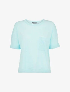 Whistles Patch-pocket Relaxed-fit Linen T-shirt