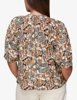 Whistles Safari Print Woven Shirt -Ted Baker Store R03776761 MULTICOLOURED ALT02