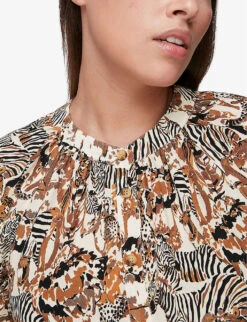 Whistles Safari Print Woven Shirt -Ted Baker Store R03776761 MULTICOLOURED ALT04