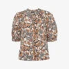 Whistles Safari Print Woven Shirt 2 Whistles Safari Print Woven Shirt -Ted Baker Store R03776761 MULTICOLOURED M