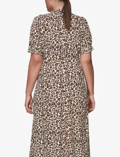 Whistles Ada Animal-print Midi Dress -Ted Baker Store R03797923 MULTICOLOURED ALT02