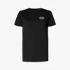 Maje Logo- Embroidered Cotton-jersey T-shirt 1 Maje Logo- Embroidered Cotton-jersey T-shirt -Ted Baker Store R03802228 NOIRGRIS M