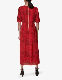 Whistles Snake-print Chiffon Maxi Dress -Ted Baker Store R03821791 MULTICOLOURED ALT02