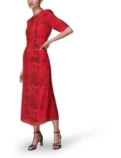 Whistles Snake-print Chiffon Maxi Dress -Ted Baker Store R03821791 MULTICOLOURED ALT03