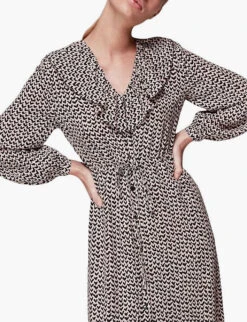 Whistles Heart-print Button-down Woven Top -Ted Baker Store R03838089 MULTICOLOURED ALT02