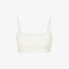 Scoop-neck Seamless Stretch-cotton Bralette -Ted Baker Store R03839334 S BONE M