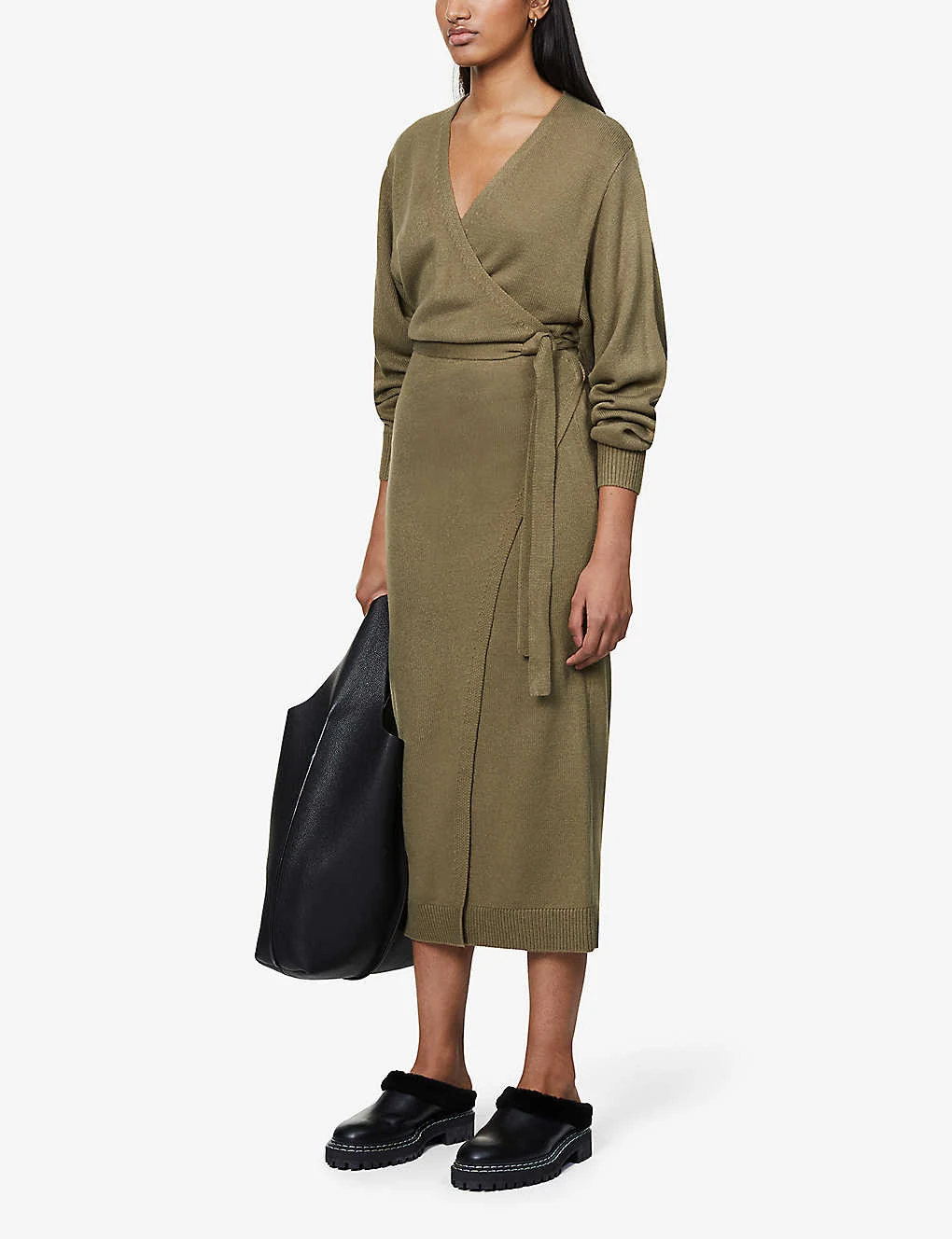 Beau Wrap-front Knitted Midi Dress 4 Beau Wrap-front Knitted Midi Dress - Image 2