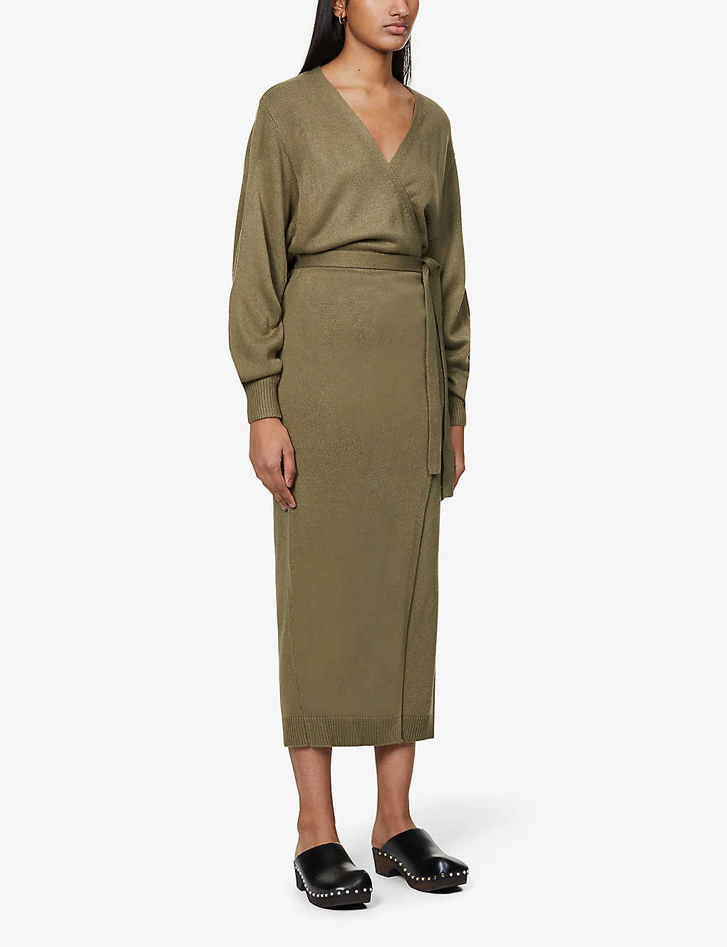Beau Wrap-front Knitted Midi Dress 5 Beau Wrap-front Knitted Midi Dress - Image 3