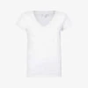 V-neck Organic-cotton T-shirt -Ted Baker Store R03879546 WHITE M