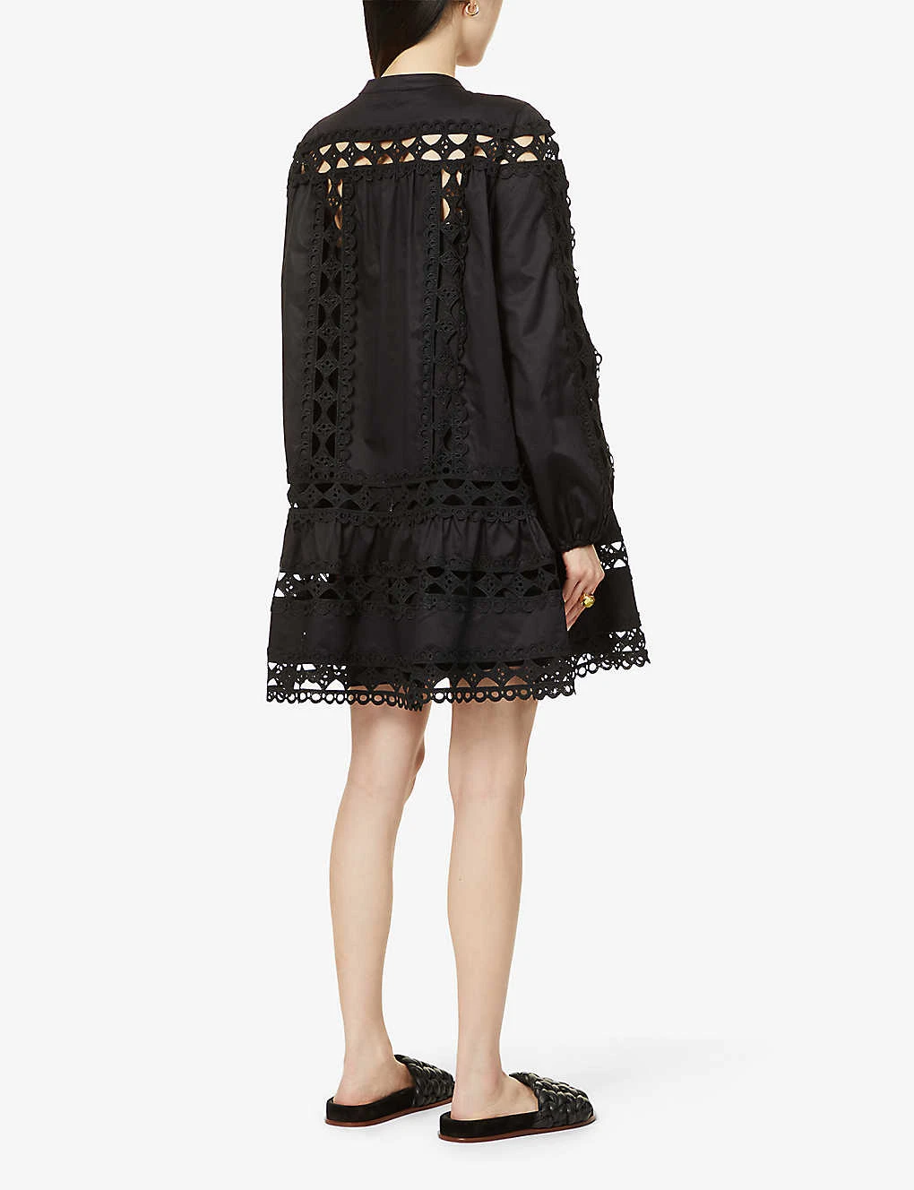 Devotion Twins Ithaki Lace-embroidered Cotton Mini Dress 6 Devotion Twins Ithaki Lace-embroidered Cotton Mini Dress - Image 4